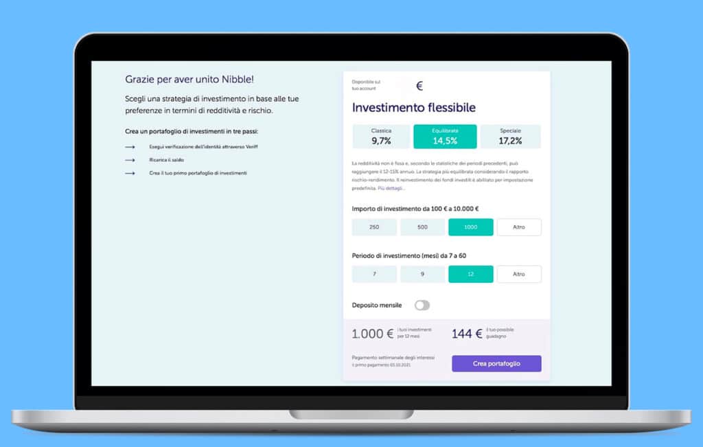 iscriviti a nibble finance