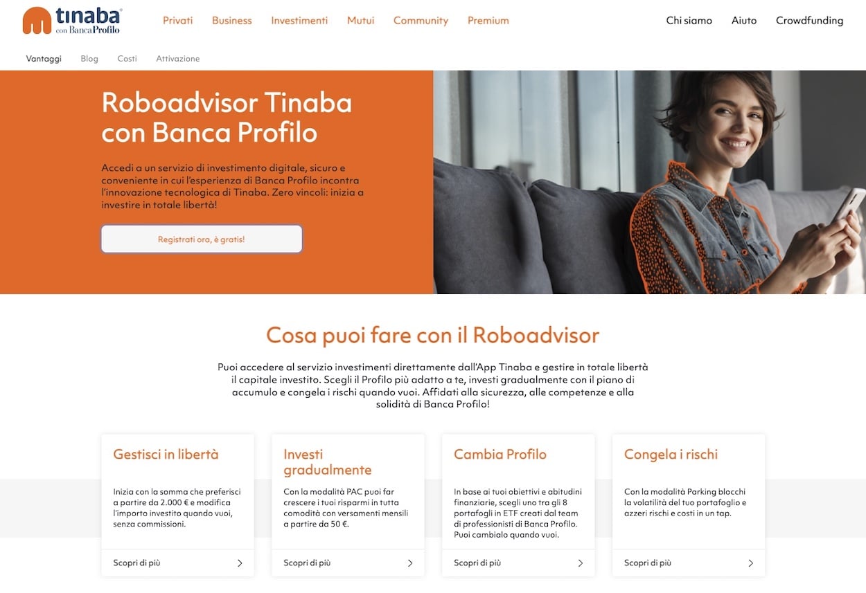 tinaba robo advisor recensione