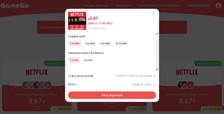 GamsGo: Recensione app per Condividere Netflix, Disney+, Spotify